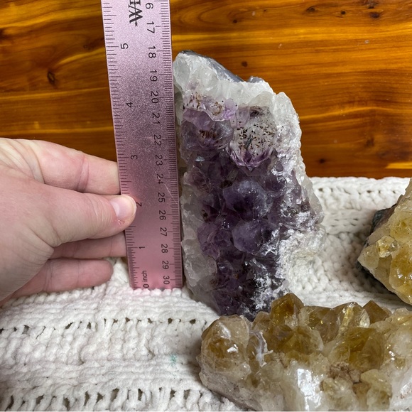 Amethyst and citrine cluster - Picture 2 of 15
